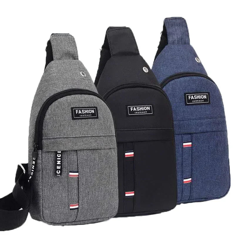 2023 New Chest Bag New Men Simple Nylon Fashion Waterproof One Shoulder Crossbody Bag
